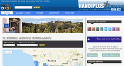 Desktop Screenshot of handiplusaquitaine.fr